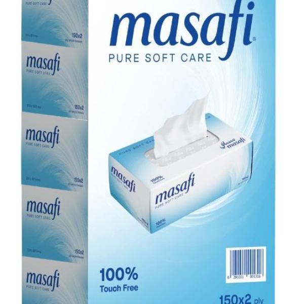 Masafi Facial Tissue, 2 Ply - 150 Sheets