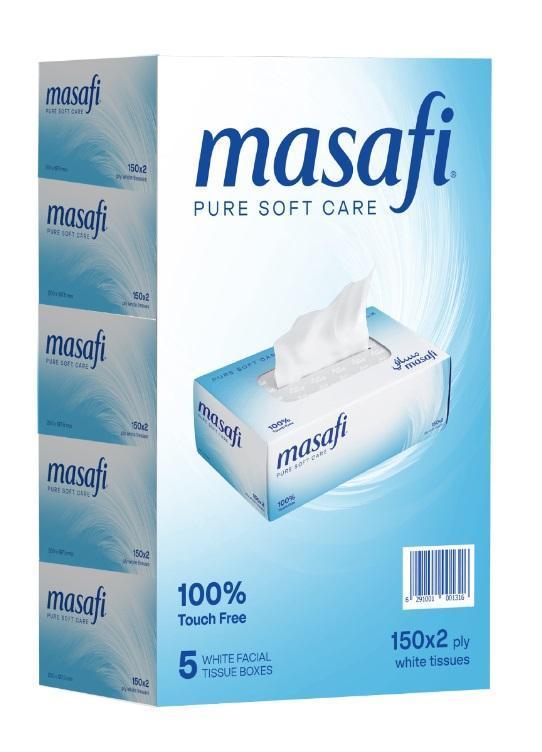 Masafi Facial Tissue, 2 Ply - 150 Sheets