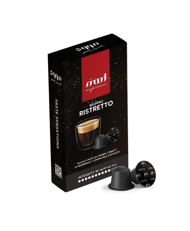 Mood Espresso, Ristretto Plastic Nespresso Capsules Intensity 10 - 5.3g