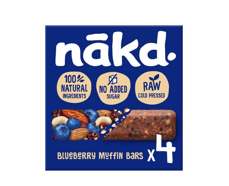 NAKD Blueberry Muffin Bar - 35g (Pack of 4)