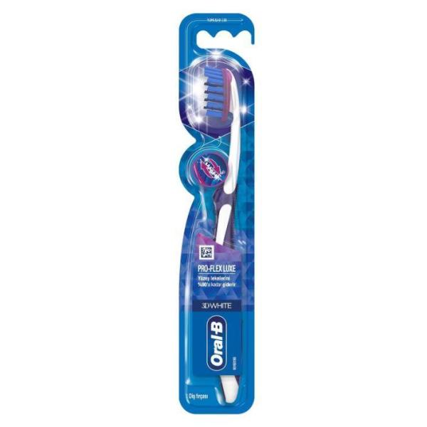 Oral-B 3D White Luxe Pro-Flex Whitening Manual Toothbrush 38 Medium Multicolour