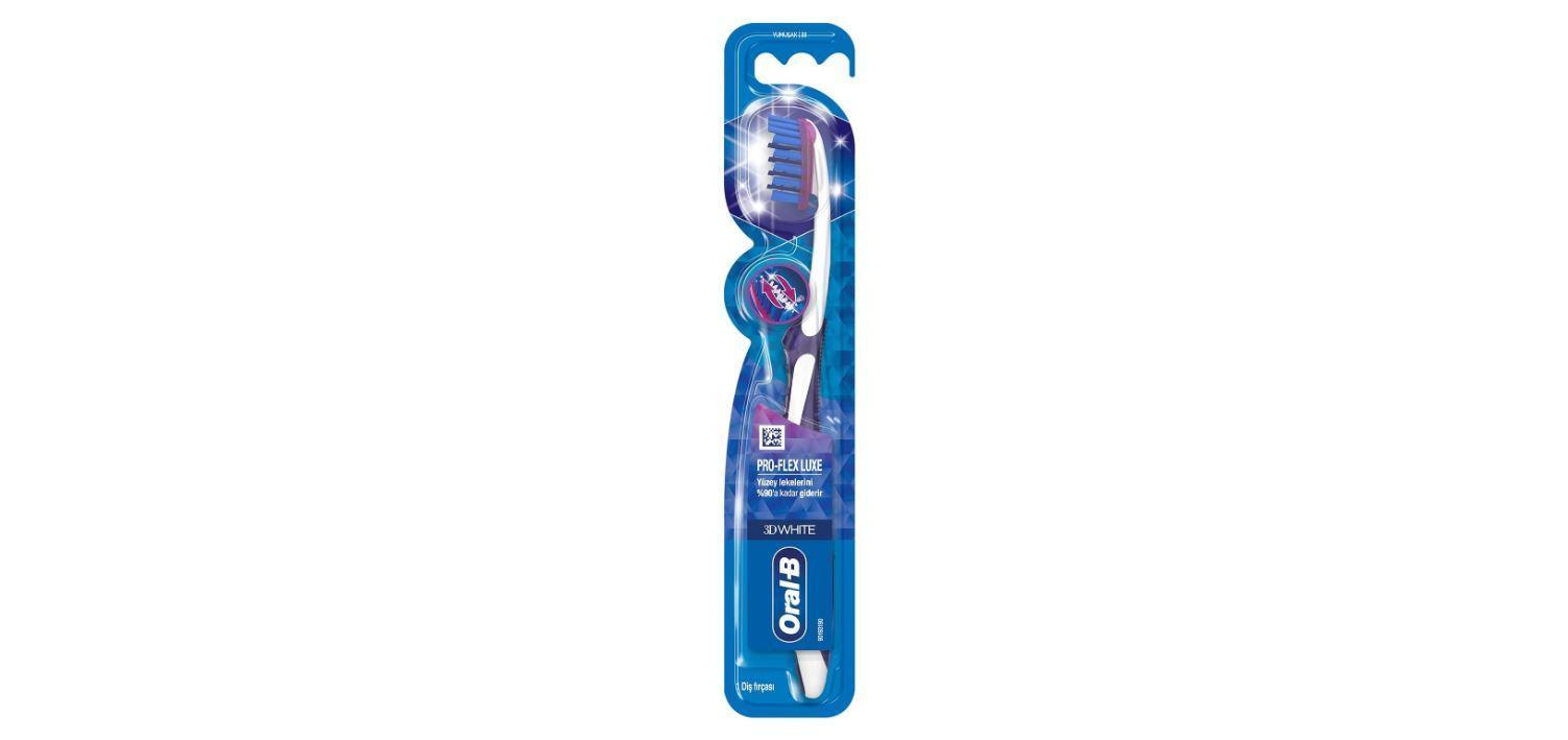 Oral-B 3D White Luxe Pro-Flex Whitening Manual Toothbrush 38 Medium Multicolour