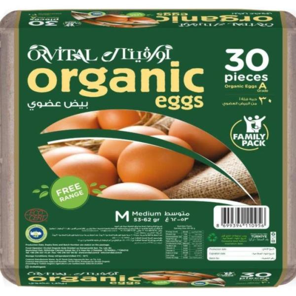 Orvital Organic Eggs - 30 pcs