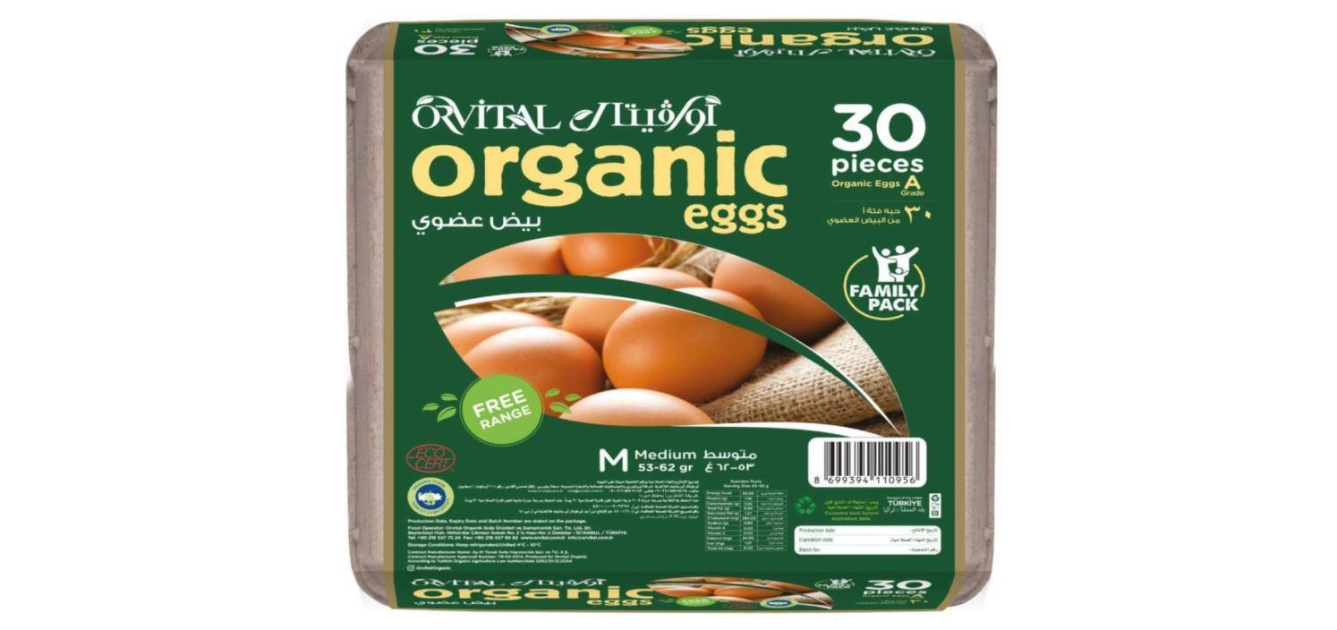 Orvital Organic Eggs - 30 pcs