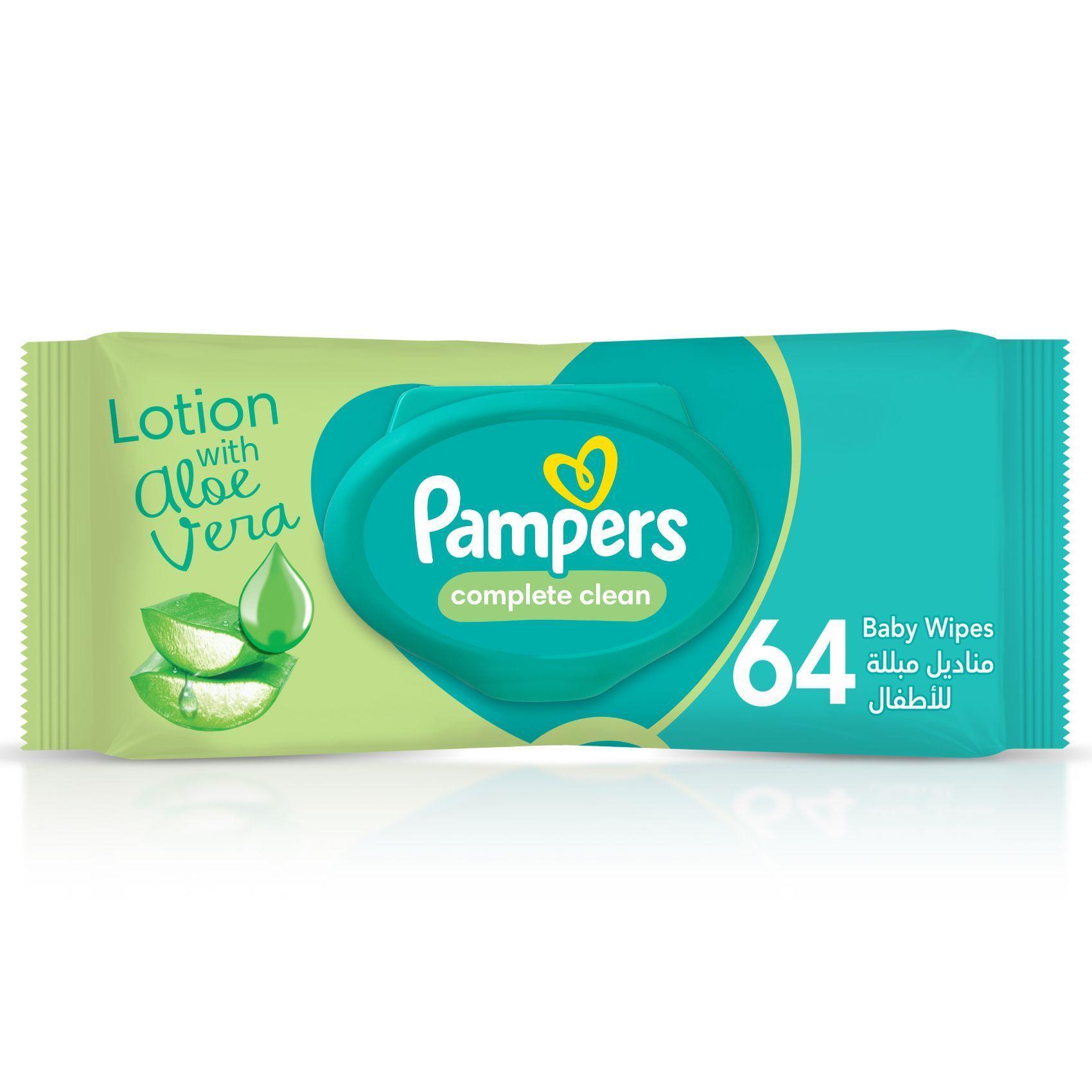 Pampers Complete Clean Baby Wipes - 64 Wipes