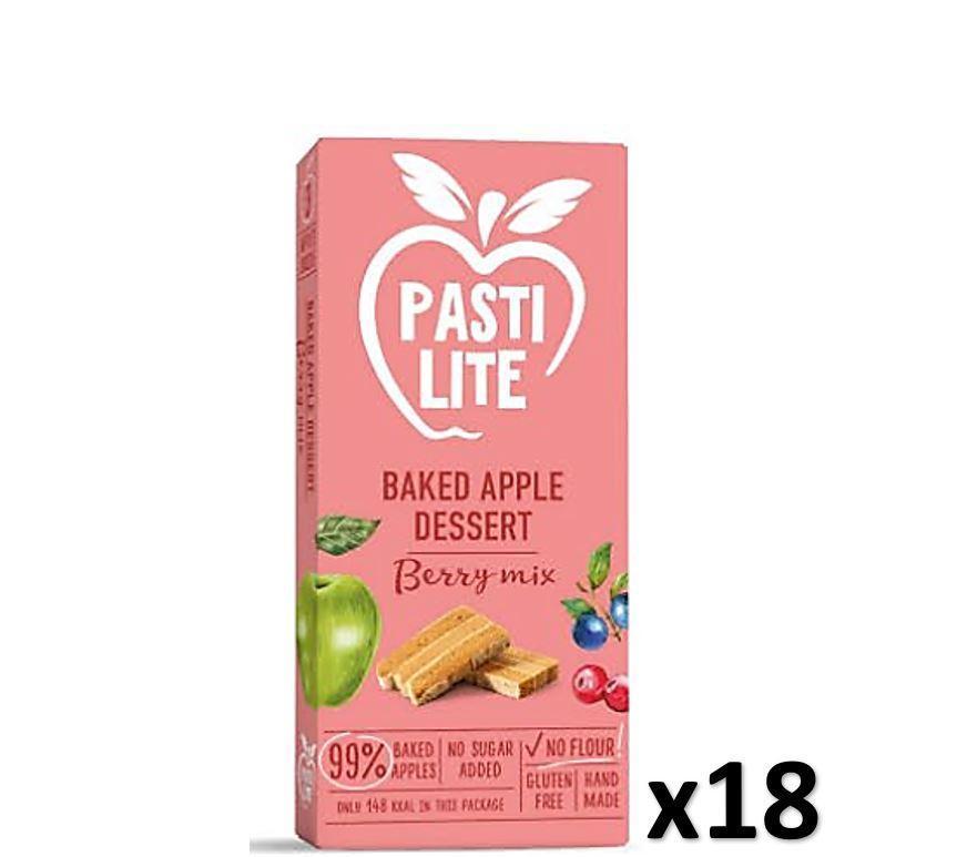 Pastilite Hand Made Gluten Free Baked Apples Dessert, Berry Mix - 50g