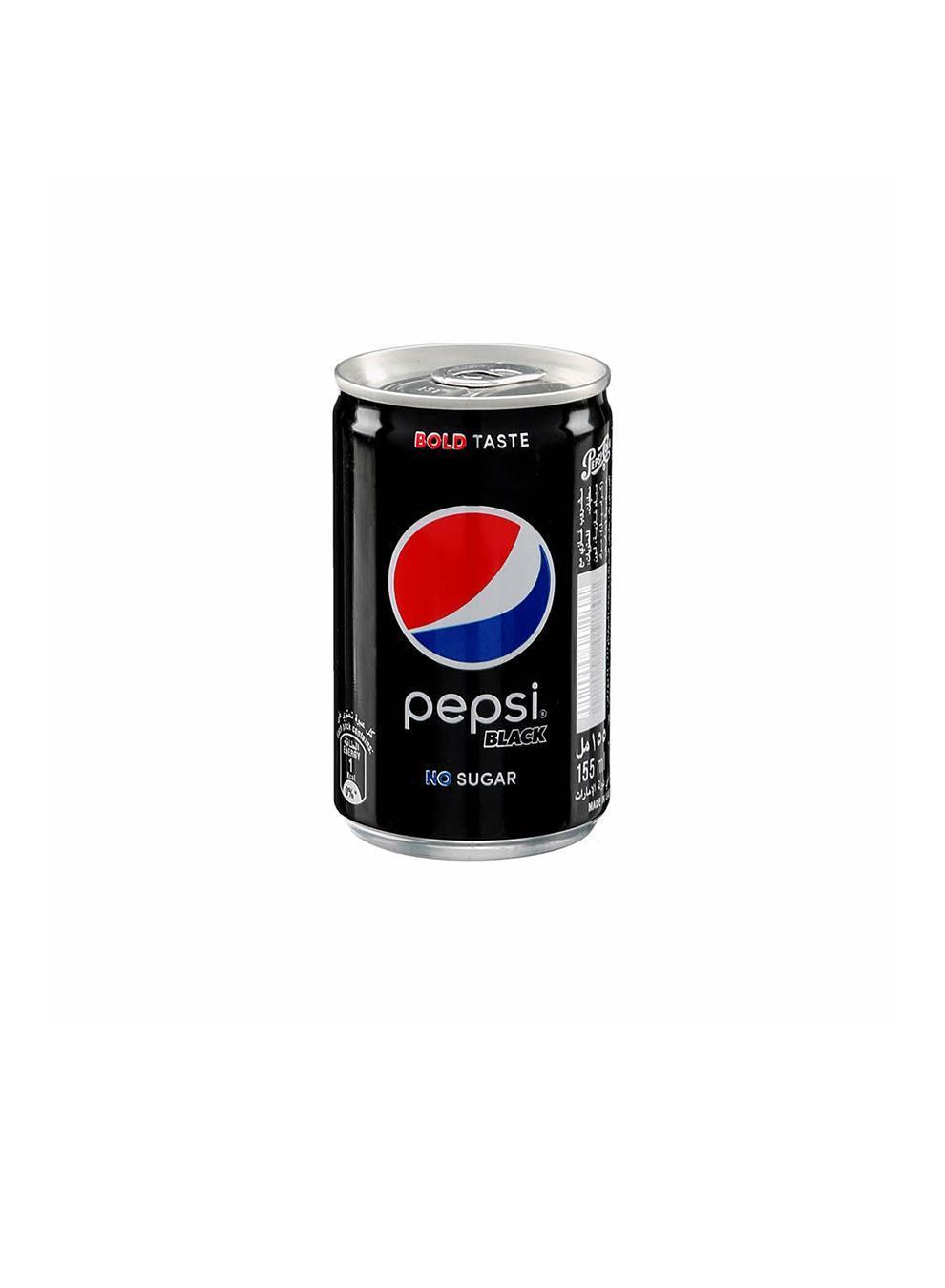 Pepsi Black Zero Sugar, Can - 155 ml x 30