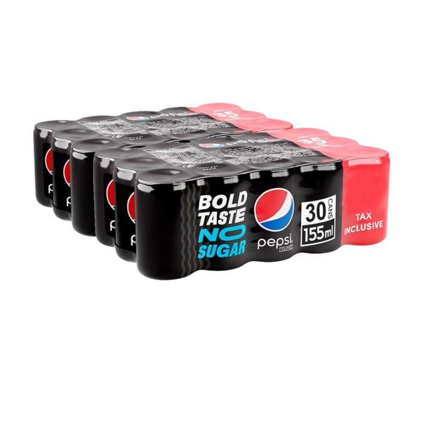 Pepsi Black Zero Sugar, Can - 155 ml