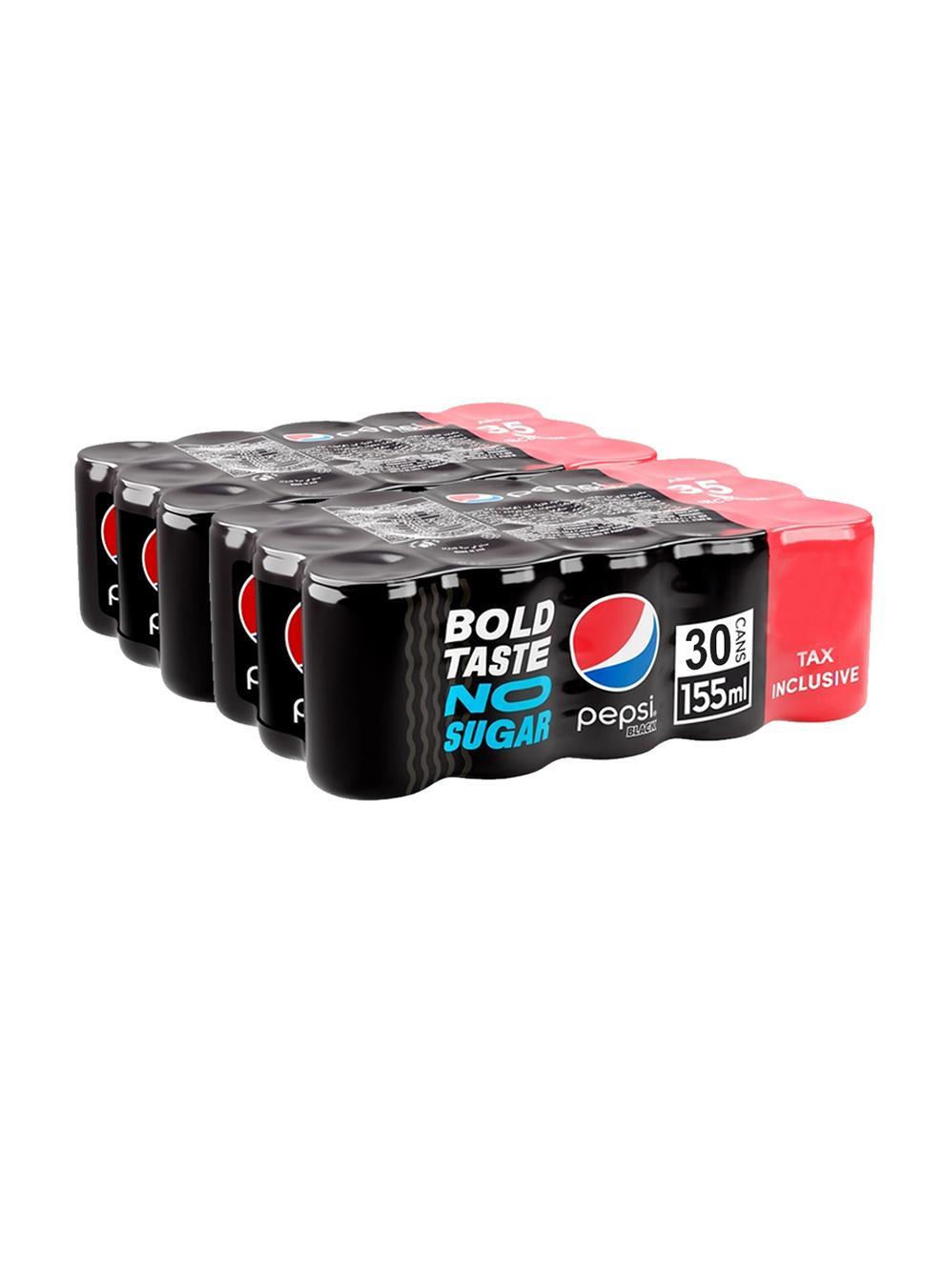 Pepsi Black Zero Sugar, Can - 155 ml