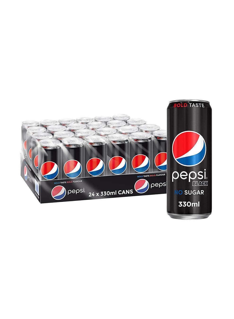 Pepsi Black Zero Sugar, Can - 330 ml