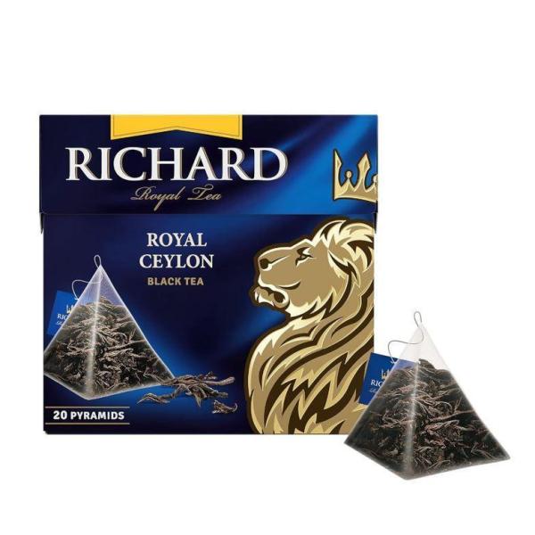 Richard Royal Ceylon, Ceylon Black Tea - 20 Pyramid Tea Bags