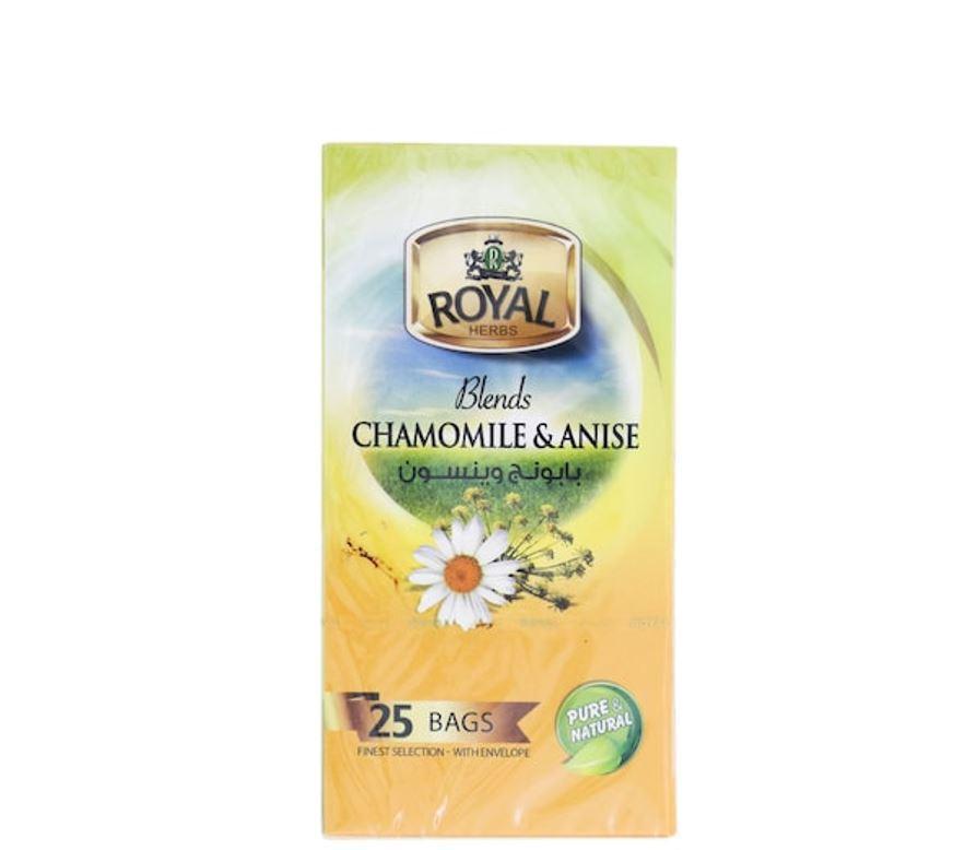 Royal Herbs Camomile and Anise Tea - 25 Bags