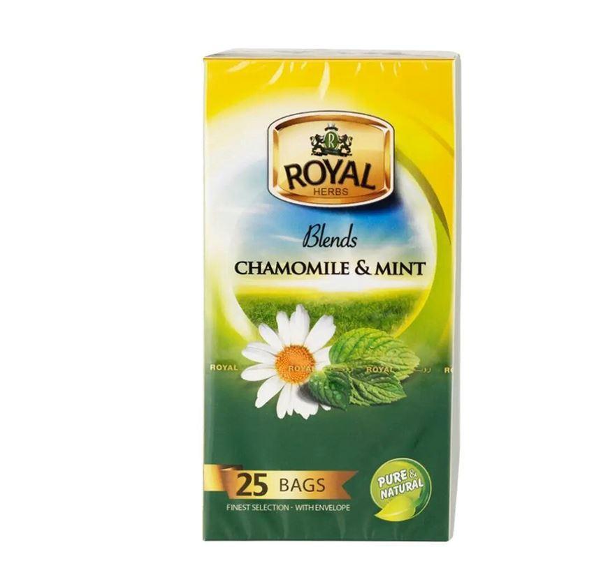 Royal Herbs Camomile with Mint Tea - 25 Bags