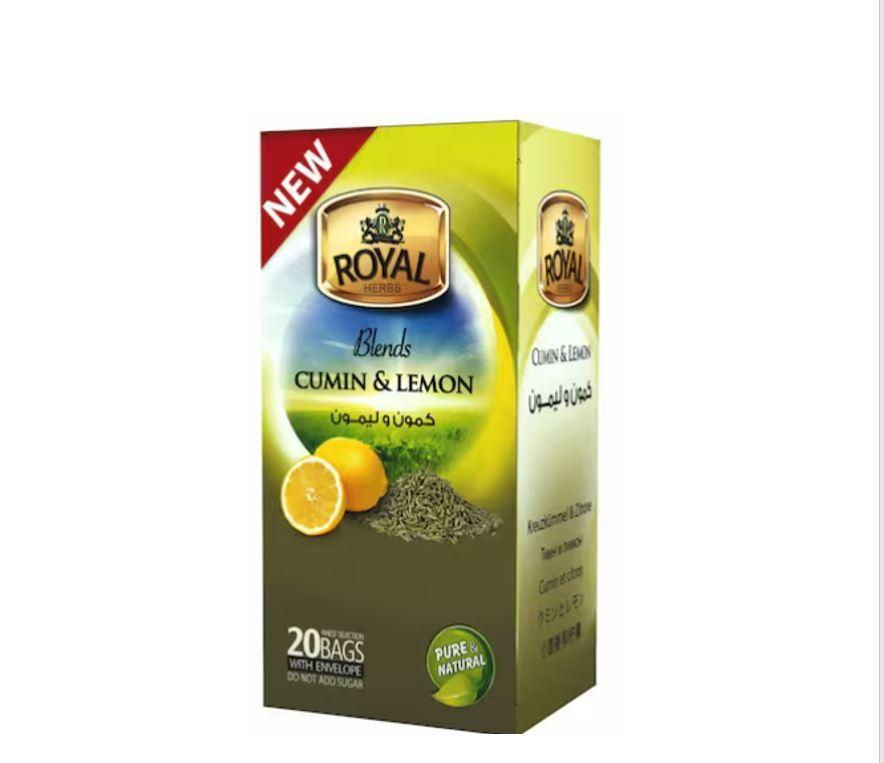 Royal Herbs Cumin and Lemon Tea - 20 Bags