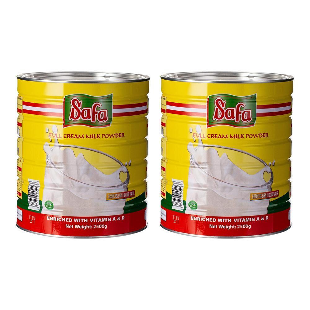 Safa Instant Milk Powder, Tin - 2.5 kg