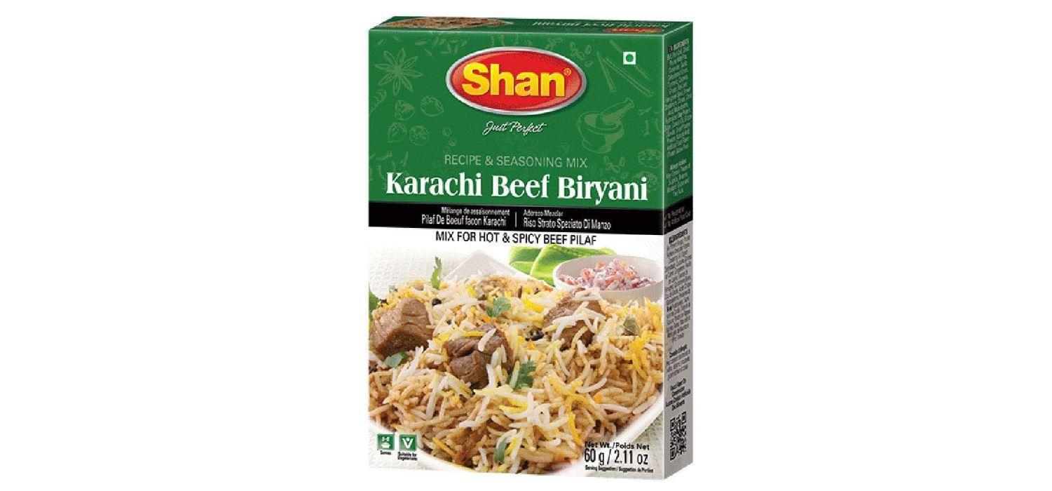 Shan Karachi Beef Biryani Masala Mix - 60g