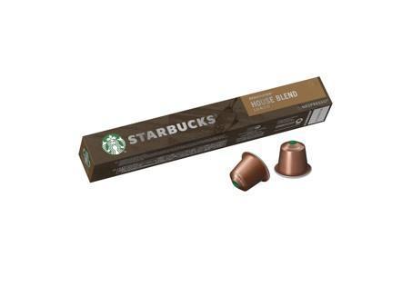 Starbucks Nespresso Coffee Pods, House Blend Lungo - 57g x 10