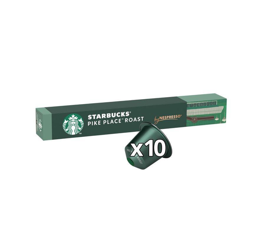 Starbucks Nespresso Coffee Pods, Pike Place Roast Lungo - 53g x 10