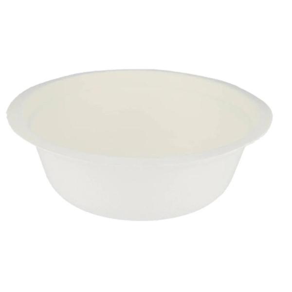 Sugarcane Bagasse Bowl White, Base - 32 oz