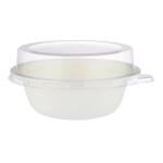 Sugarcane Bagasse Bowl White with PET lid - 32 oz