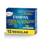 Tampax Tampons Regular Discreet With Applicator - 12 Tampons