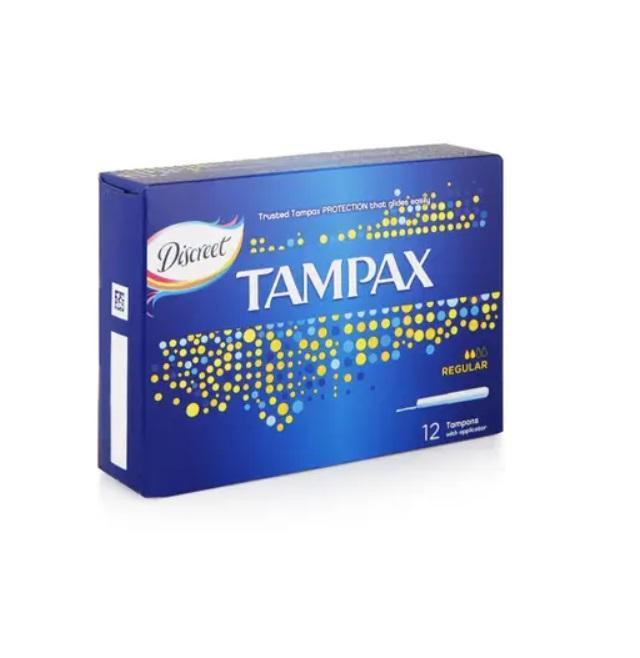 Tampax Tampons Super Discreet With Applicator - 12 Tampons