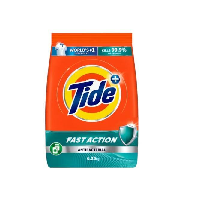 Tide Anti-bacterial Fast Action Laundry Detergent Powder - 6.25 kg