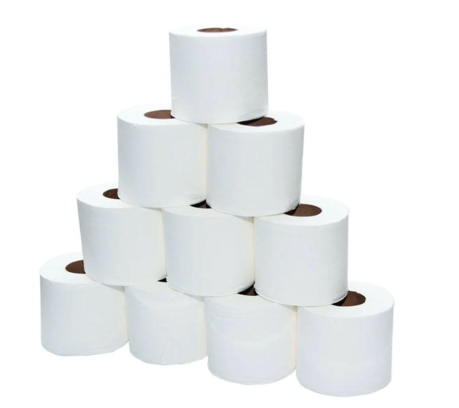 Toilet Roll Tissue, 100 sheets - 10 Rolls