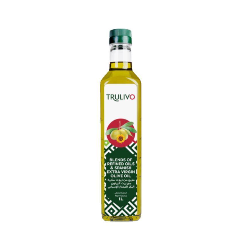 Trulivo Spanish Oil Blend (Extra Virgin Olive Oil Blended with Pomace Oil), Pet Bottle - 1 Liter