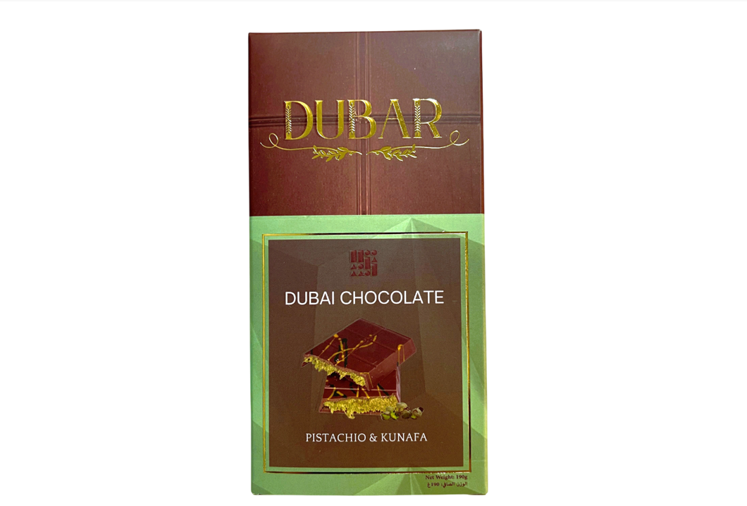 Dubar Dubai Chocolate, Pistachio & Kunafa - 190g